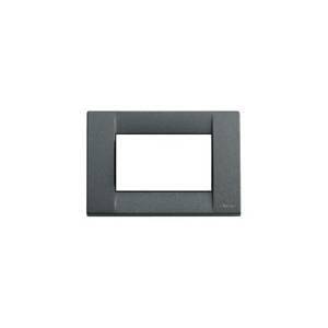 Placca 3 posti colore ardesia serie idea 16733.46