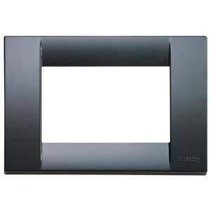 Placca 3 posti serie idea colore grigio grafite 16743.15