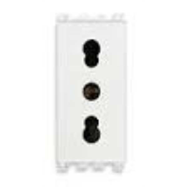 vimar vimar arke presa bipasso 2p+t da 16 ampere  colore bianco 19203.b - foto 1