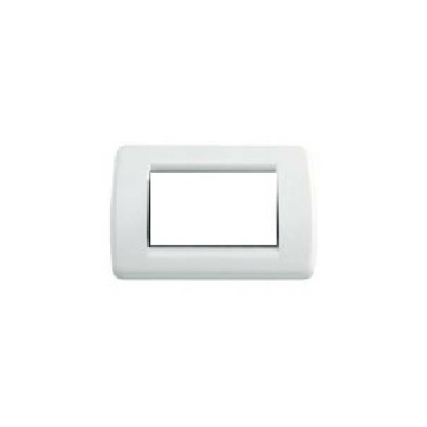 vimar vimar placca 3 moduli rondo' bianco brillante serie idea 16763.01 - foto 1