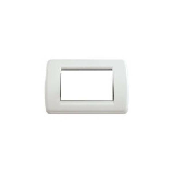 vimar vimar placca 3 moduli rondo' bianco serie idea 16763.04 - foto 1