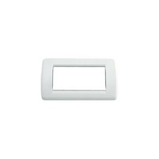 vimar vimar placca 4 moduli rondo bianca brillante serie idea 16764.01 - foto 1