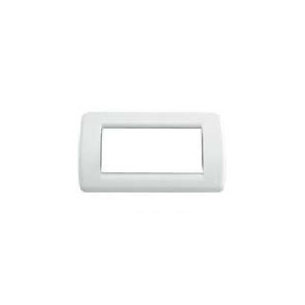 vimar vimar placca 5 moduli rondo' bianco brillante serie idea 16765.01 - foto 2