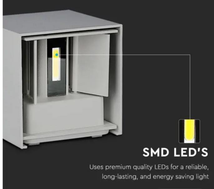 v-tac lampada da parete led v-tac 217089 vt-759-g-n -5w 4000k ip65 - foto 1