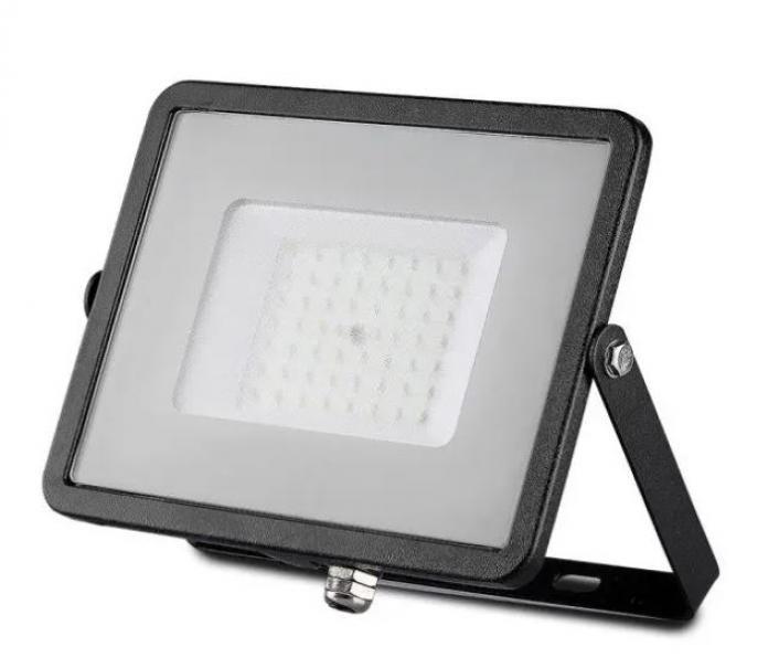 v-tac proiettore led v-tac 21406 vt-50-b-n -chip samsung-50w 3000k ip65 - foto 1