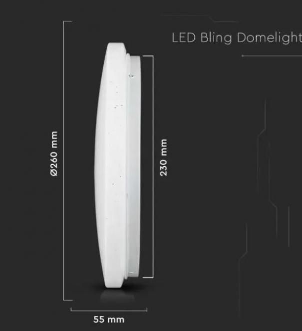 v-tac plafoniera led tonda v-tac 217602  vt-8412-s -12w 3/4/6k ip20 - foto 3