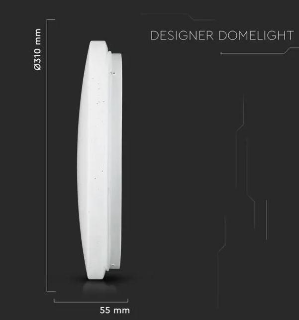v-tac plafoniera led tonda opaca v-tac 217604 vt-8418-s-n -18w 3/4/6k ip20 - foto 3