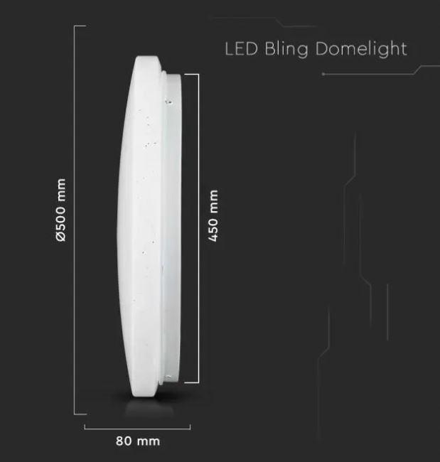 v-tac plafoniera led tonda opaca v-tac 217608 vt-8436-s-n -36w 3/4/6k ip20 - foto 3