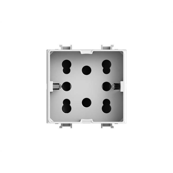 4 box 4 box presa polivalente side compatibile bticino matix 10/16a bianco - 4b.am.h21 - foto 1