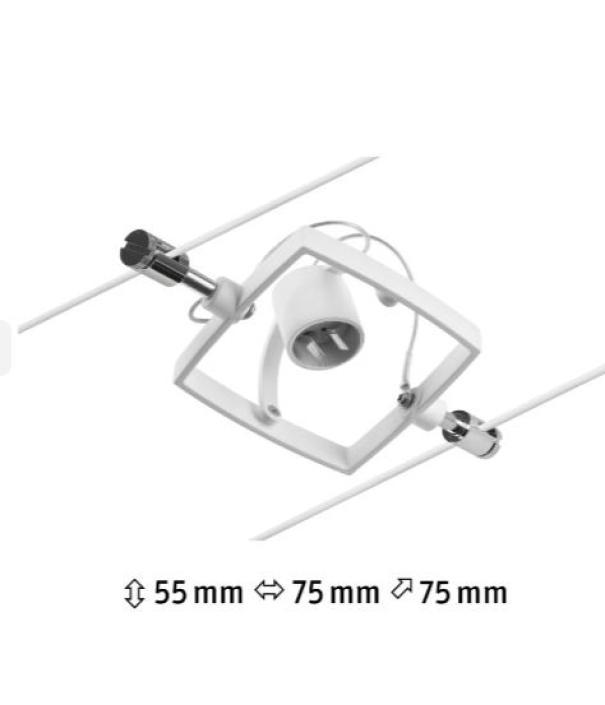 paulmann spot individuale mac ii paulmann 94433-gu5,3-bianco opaco - foto 2