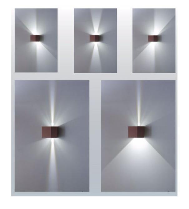 Lampada led da parete Isyluce Hotshot-16W 3000K corten- 518-21 02