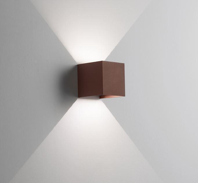 affralux lampada da parete hotshot isyluce 518n-21 -16w 4000k ip54-corten - foto 1