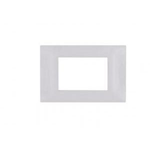 Placca tecnopolimero gem compatibile con vimar plana 14653.01 3 moduli bianco - 6003-01 gem-p6003-bi