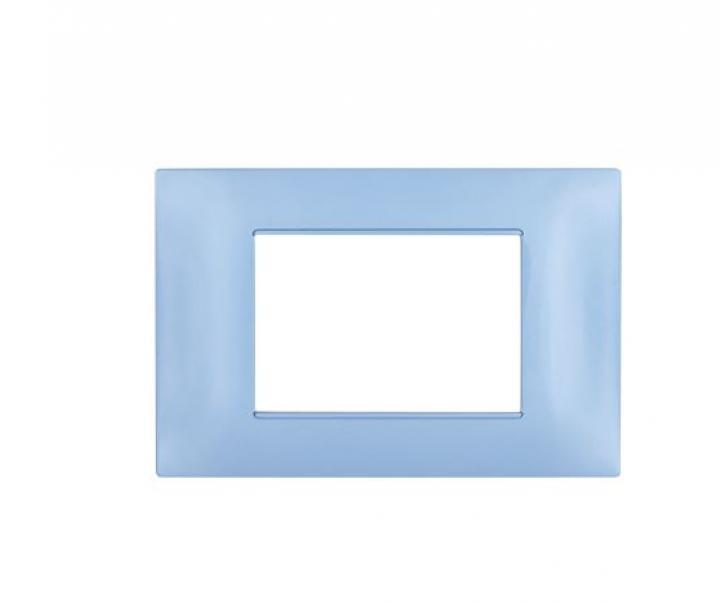 Placca tecnopolimero Gem compatibile con Vimar Plana 3 moduli carta da zucchero - 6003-22 01