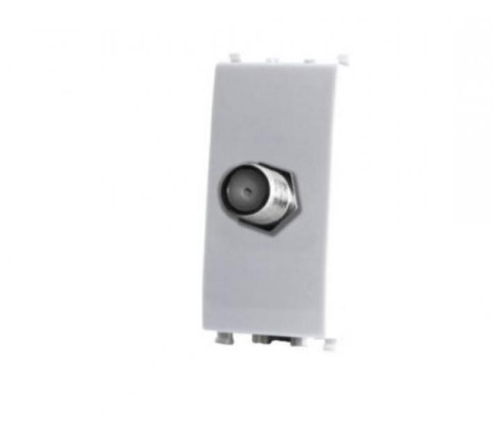 Presa sat femmina diretta Gem compatibile con Vimar Plana 14318 bianco - 625B 01