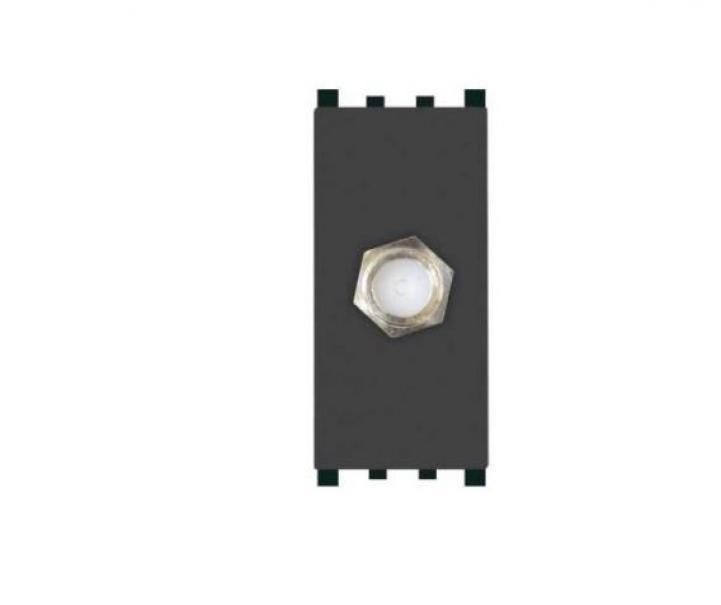Presa sat femmina diretta Gem compatibile con Vimar Plana 14318 nero - 625N 01