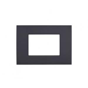 Placca tecnopolimero art compatibile con bticino livinglight lna4803ar 3moduli nero - 8003- 02 art-p8003-ne