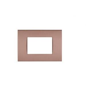 Placca tecnopolimero art compatibile con bticino livinglight lna4803bz 3moduli bronzo - 8003- 14 art-p8003-br