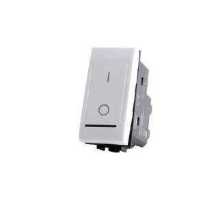 Interruttore bipolare 01 art compatibile con bticino livinglight n4002n 16a bianco -802b art-f802bi