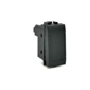 Pulsante unipolare art compatibile con bticino livinglight l4005n 10a nero - 805n - art-f805ne