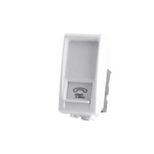 Presa telefono art compatibile con bticino livinglight n4258/11n bianco -828b - art-f828bi