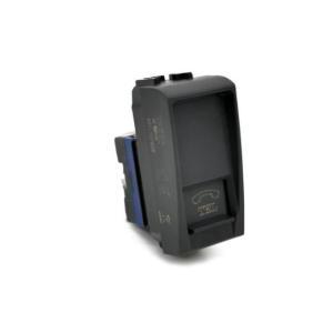 Presa telefono art compatibile con bticino livinglight l4258/11n nero - 828n - art-f828ne