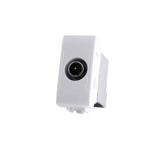 SANDASDON Presa TV Passante Connettore Maschio Nero Compatibile Con