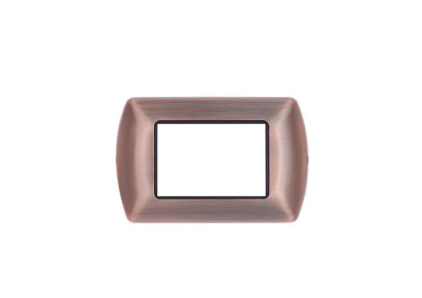 Placca metallo Art Compatibile con Bticino Livinglight 3moduli rame - 8803-10 01