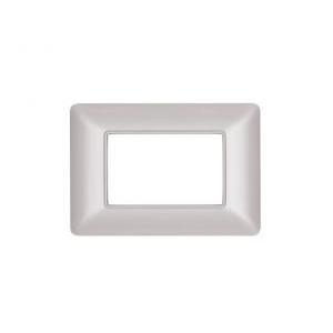 Placca tecnopolimero joy compatibile bticino matix 3 moduli sabbia - m8003-06 - joy-p5003-sa