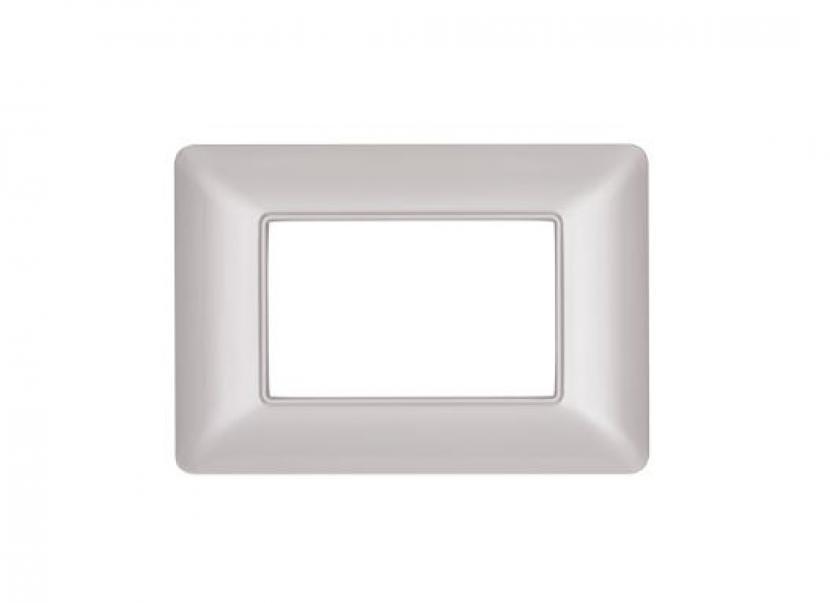 Placca tecnopolimero Joy compatibile Bticino Matix 3 moduli sabbia - M8003-06 01