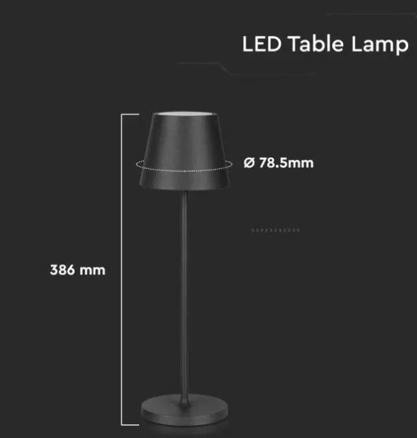 v-tac lampada da tavolo led v-tac 7652 vt-7522 -2w 3000k ip54 - foto 2
