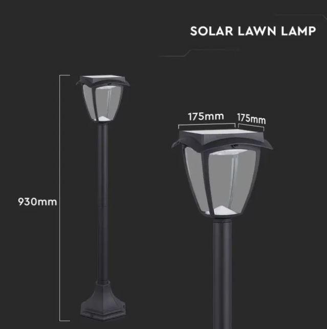 v-tac lampada da terra solare a led v-tac 2891 vt-984-s -2w ip65 - foto 3
