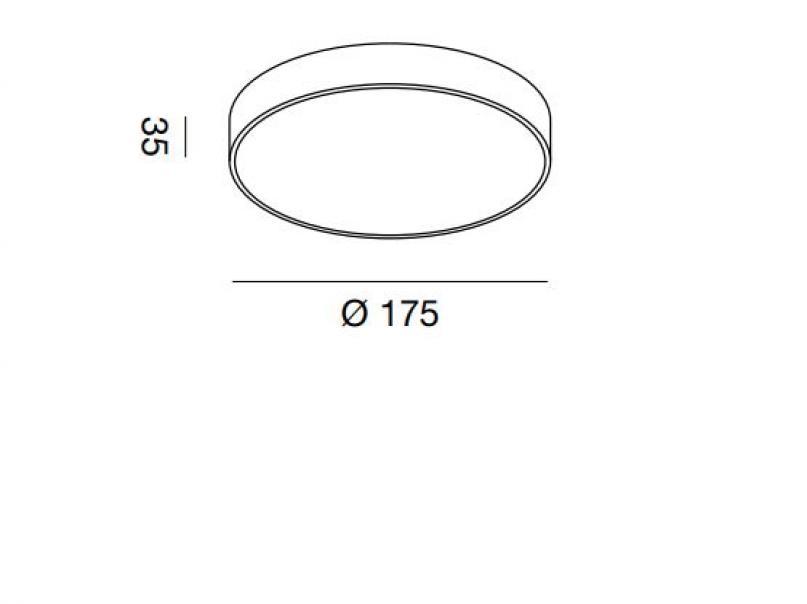gea luce plafoniera led cloe 35 g.e.a.luce gpl270n-16w 4000k-nero opaco - foto 2