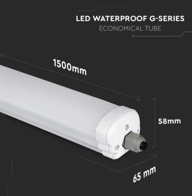 v-tac plafoniera led v-tac 216286 vt-1574-n- 48w 6500k 150cm - foto 2