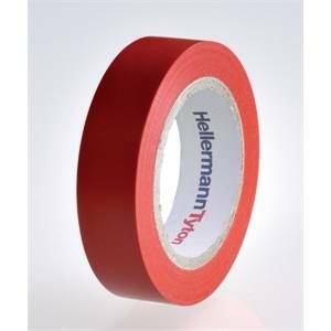 Hellermann tyton helatape flex 15 - nastro isolante in pvc multiuso colore rosso 710-00101