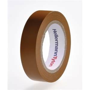 Hellermann tyton helatape flex 15 - nastro isolante in pvc multiuso colore marrone 710-00107