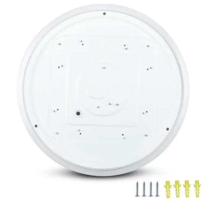 Plafoniera led V-tac con interruttore cambia colore 24W satinata VT-8424 -7607 - 217607 02