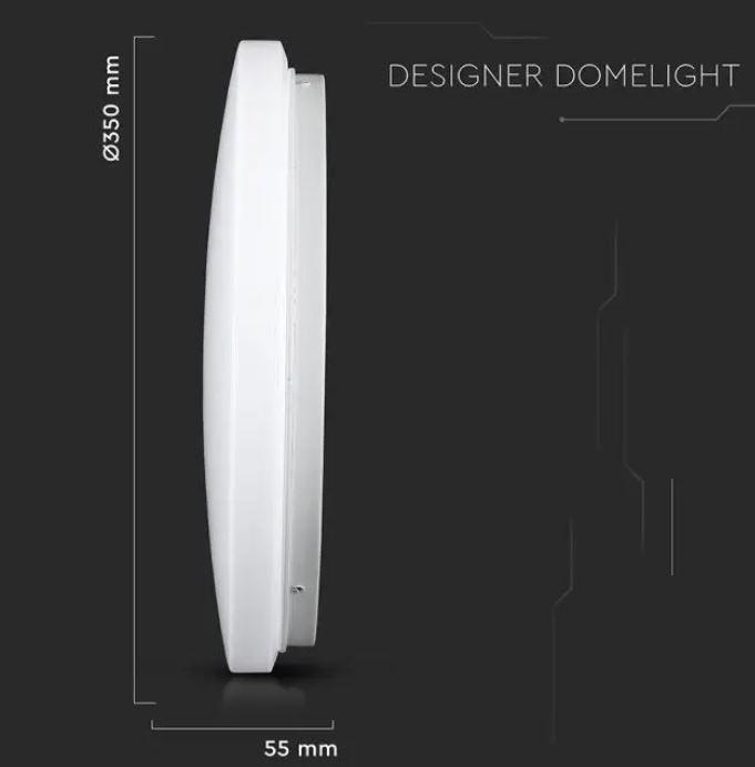 Plafoniera led V-tac con interruttore cambia colore 24W satinata VT-8424 -7607 - 217607 05
