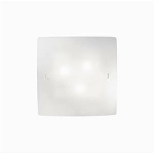 Applique celine pl3 colore bianco 60w attacco e27 in vetro 44286