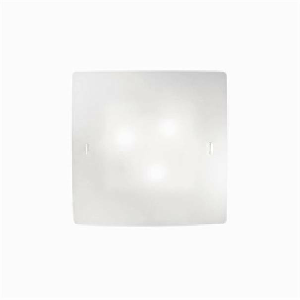 ideal lux ideal lux applique celine pl3 colore bianco 60w attacco e27 in vetro 44286 - foto 1