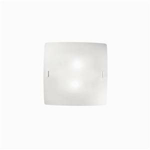 Applique celine pl2 in vetro colore bianco 60w attacco e27 44279