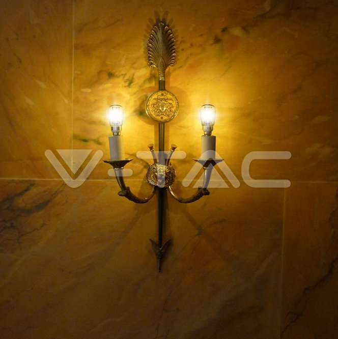 Lampadina led ST26 V-tac attacco E14 potenza 2W 3000K VT-1952-N - 214444 05