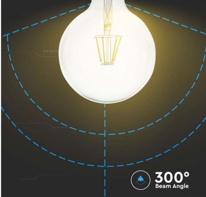 Lampadina led G125 V-tac 10W E27 3000K VT-1979-N -214422 02
