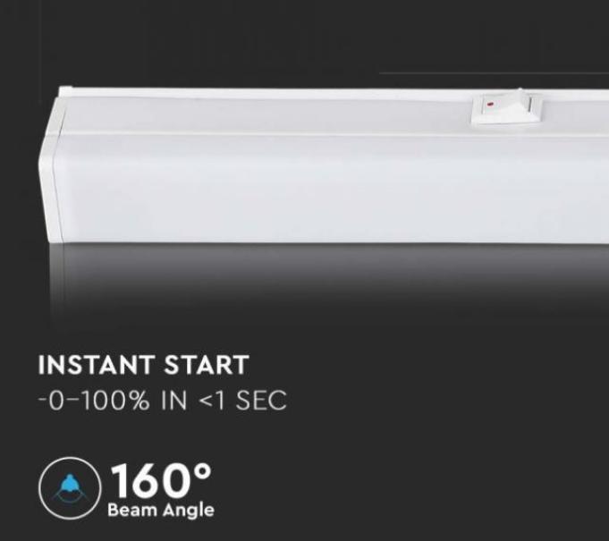 Reglette led T5 V-tac 4W 4000K 30cm-chip samsung VT-035-N - 21690 03