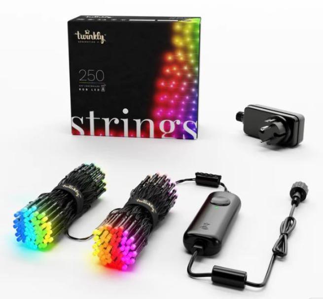 250 led RGB Twinkly wifi IP44 cavo nero 20 metri -TWS250STP-BEU 01