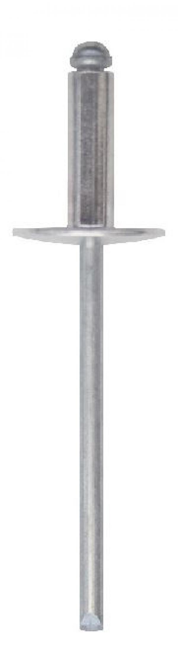 100 Rivetti FRIULSIDER a Strappo in Alluminio Diametro 4mm Lunghezza 16 mm - 03000040016F2 01