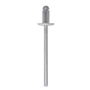 100 rivetti   a strappo in alluminio  diametro 4.8 mm lunghezza 8 mm - 03000048008f2