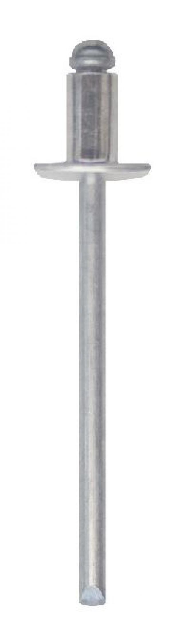 100 Rivetti FRIULSIDER  a Strappo in Alluminio  Diametro 4.8 mm Lunghezza 8 mm - 03000048008F2 01