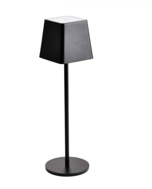 Lampada da tavolo led V-tac ricaricabile 2W 3000K IP54 5V nero VT-7563-B - 7692 01