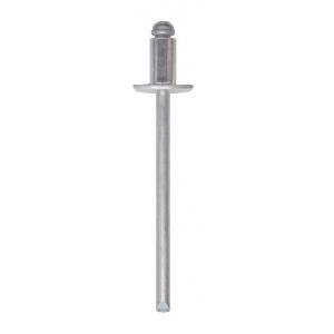 100 rivetti   a strappo in alluminio diametro 4.8 mm,lunghezza 10 mm -  03000048010f2